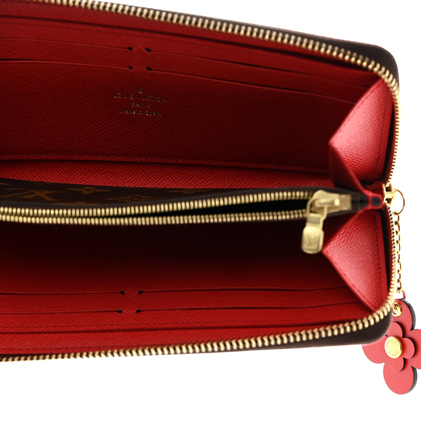 Monogram Blooming Flowers Clemence Wallet Coquelicot