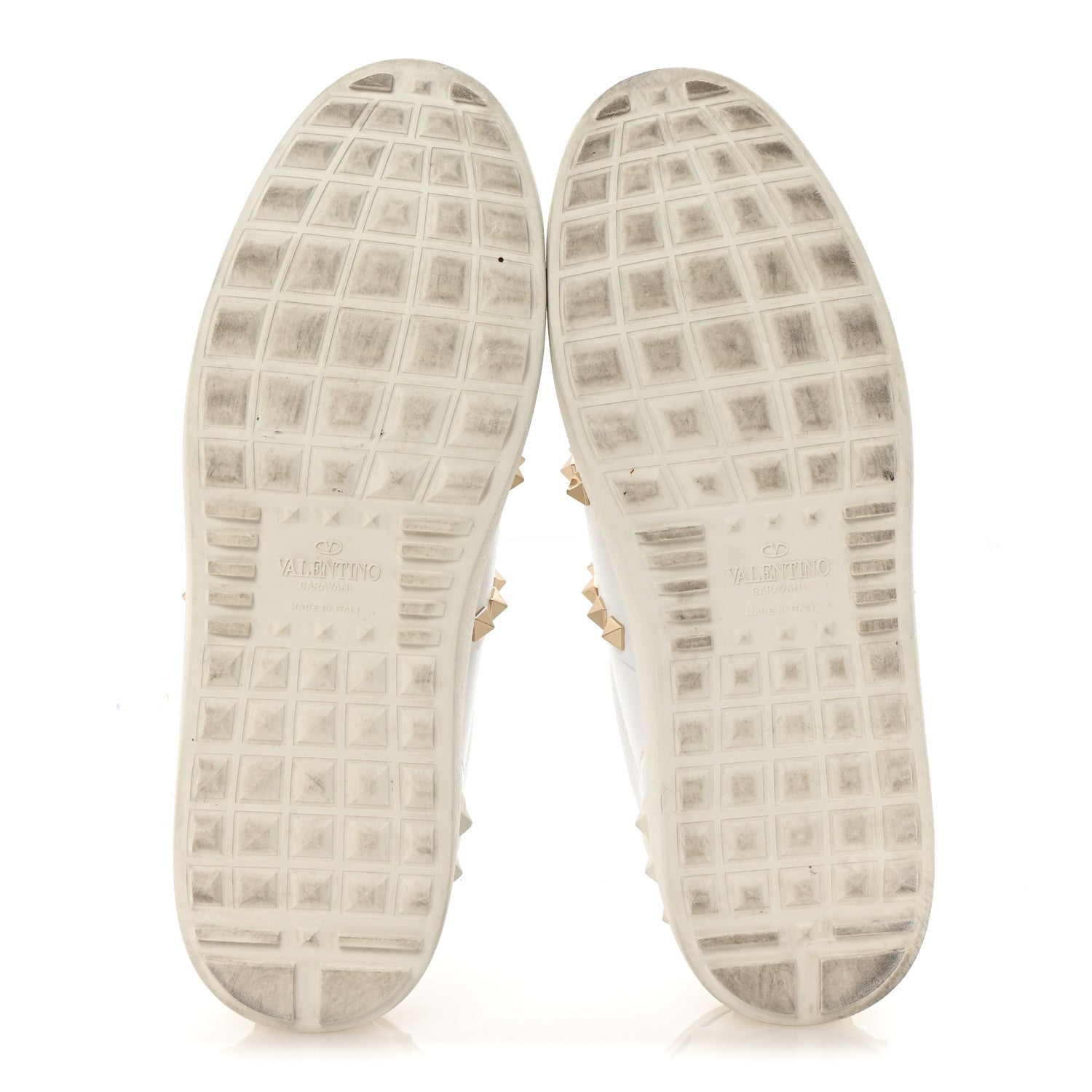 Valentino Garavani Calfskin Rockstud Untitled Open Sneakers 38 White 6 of 10