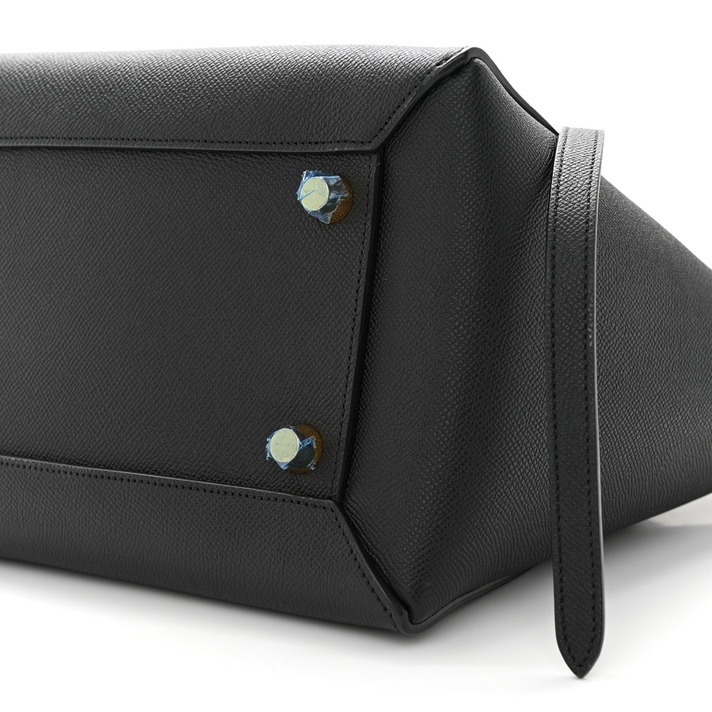Grained Calfskin Mini Belt Bag Black