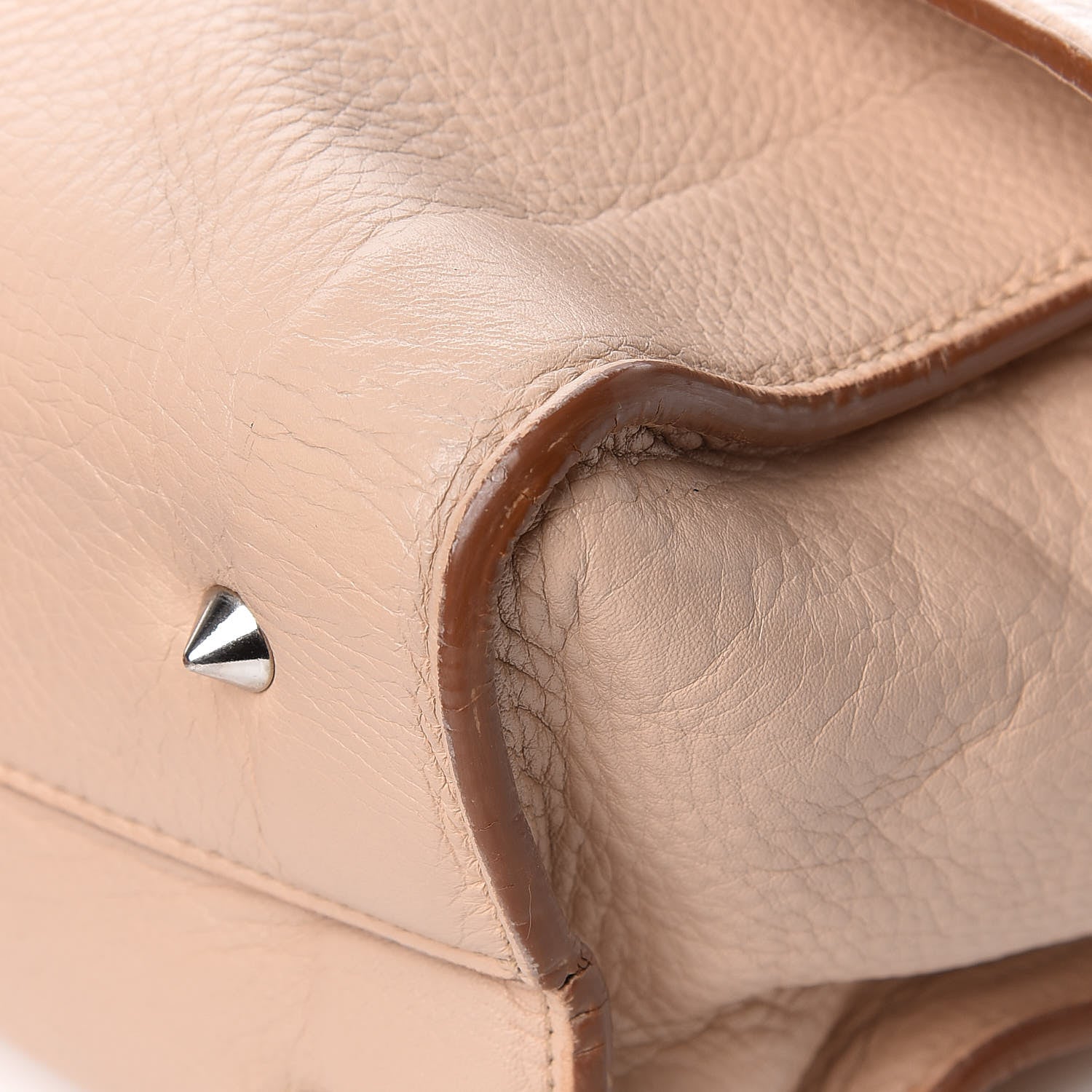 Givenchy Grained Calfskin Medium Shark Lock Satchel Nude 11 of 16
