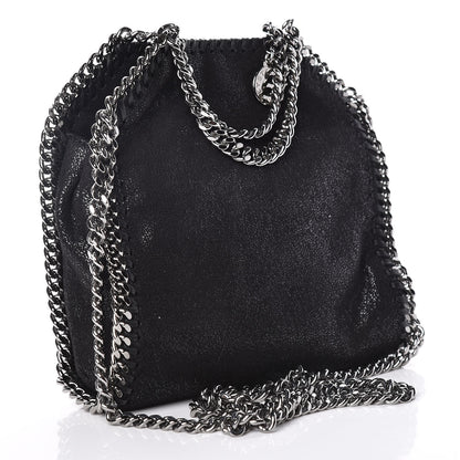 Stella McCartney Shaggy Deer Embellished Tiny Falabella Tote Black 3 of 9