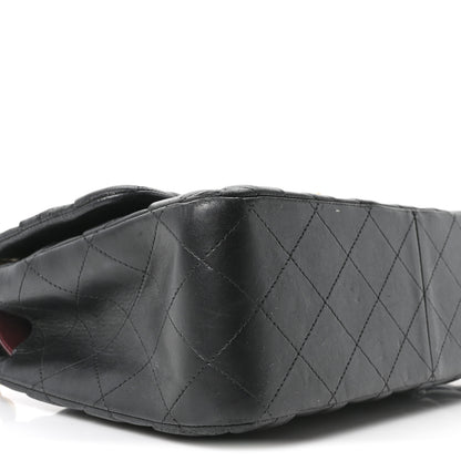 Chanel Lambskin Quilted Jumbo Double Flap Black 9 of 10