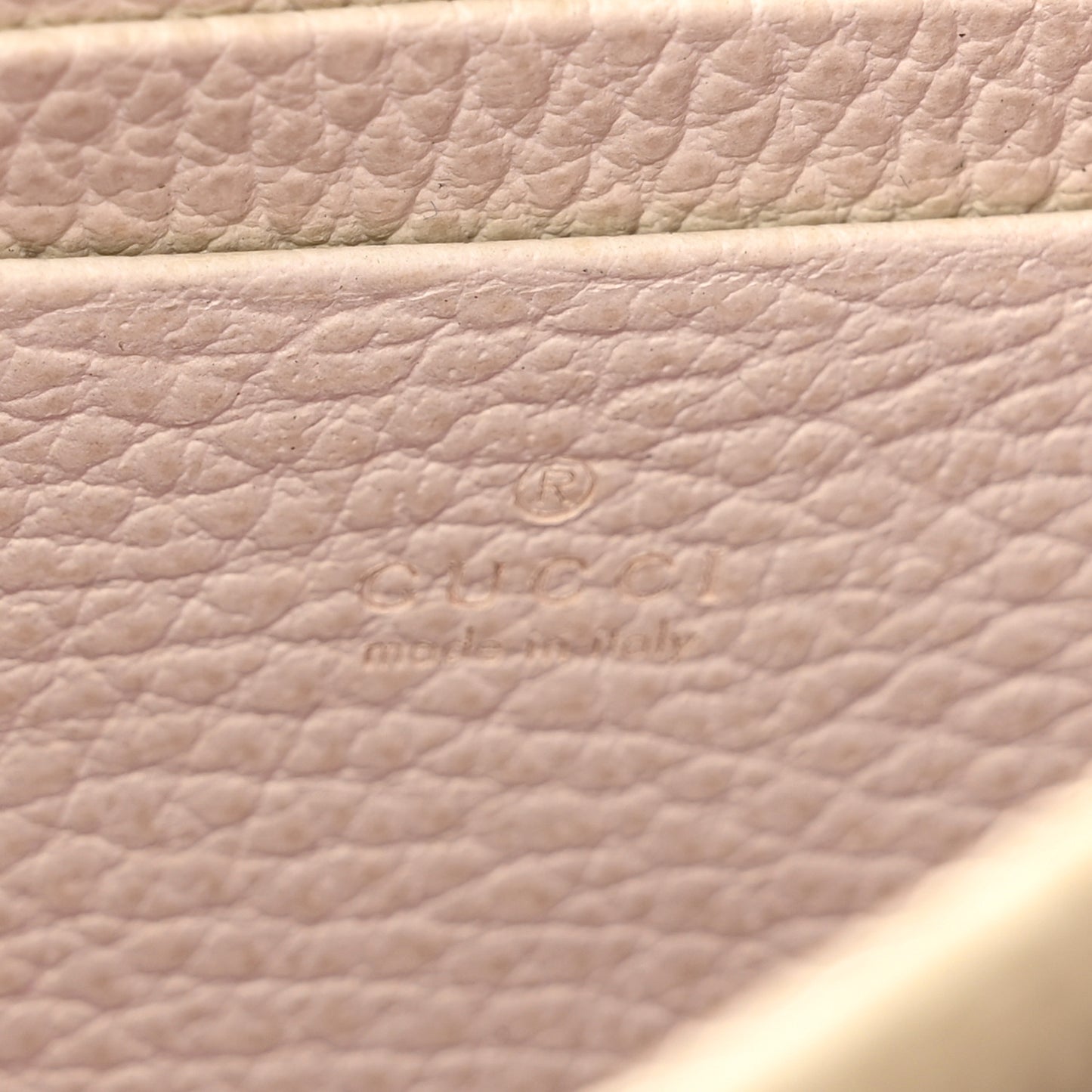 Dollar Calfskin Mini Dionysus Chain Wallet Mystic White