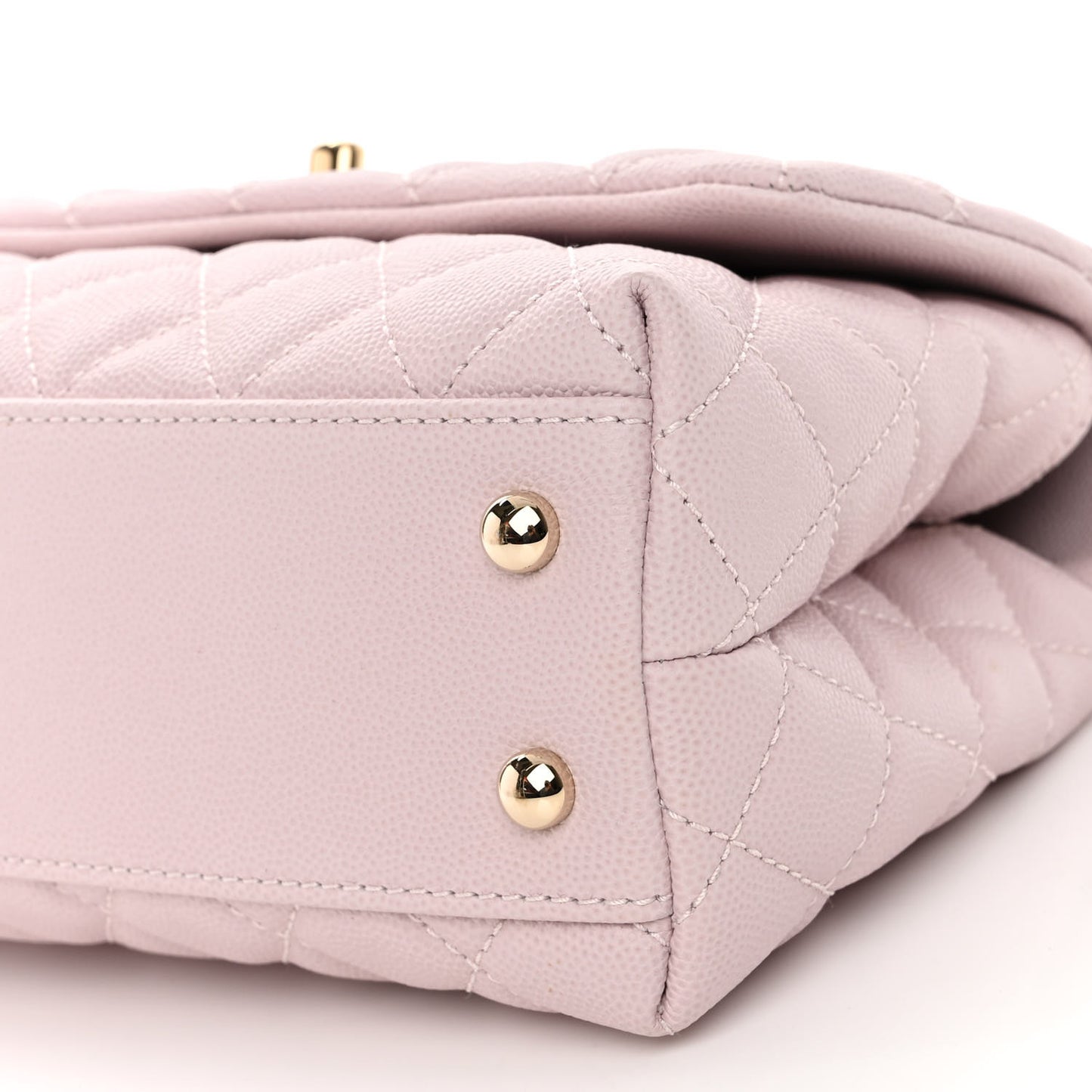 Caviar Quilted Mini Coco Handle Flap Lilas Lilac