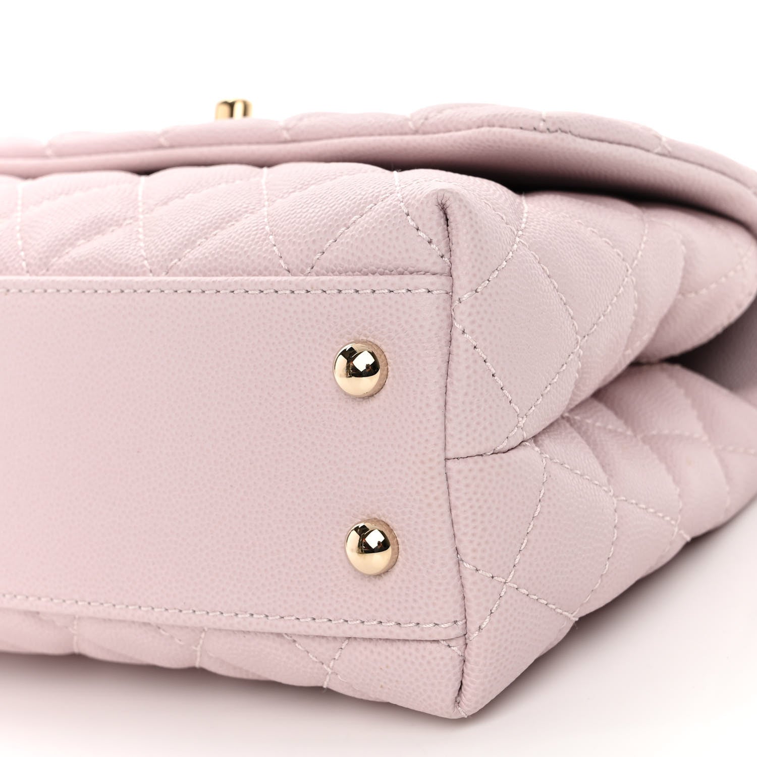 Chanel Caviar Quilted Mini Coco Handle Flap Lilas Lilac 9 of 9