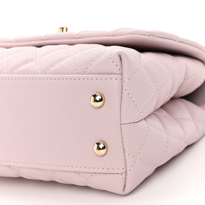 Chanel Caviar Quilted Mini Coco Handle Flap Lilas Lilac 9 of 9