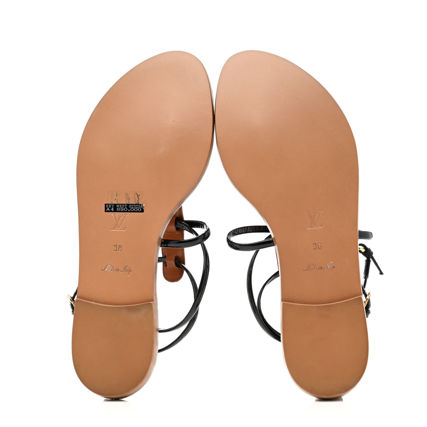 Louis Vuitton Calfskin Key West Sandals 38 Brown 9 of 9