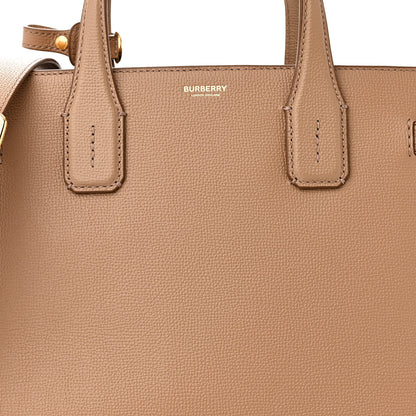 Burberry Derby Calfskin House Check Medium Banner Tote Camel 8 of 10
