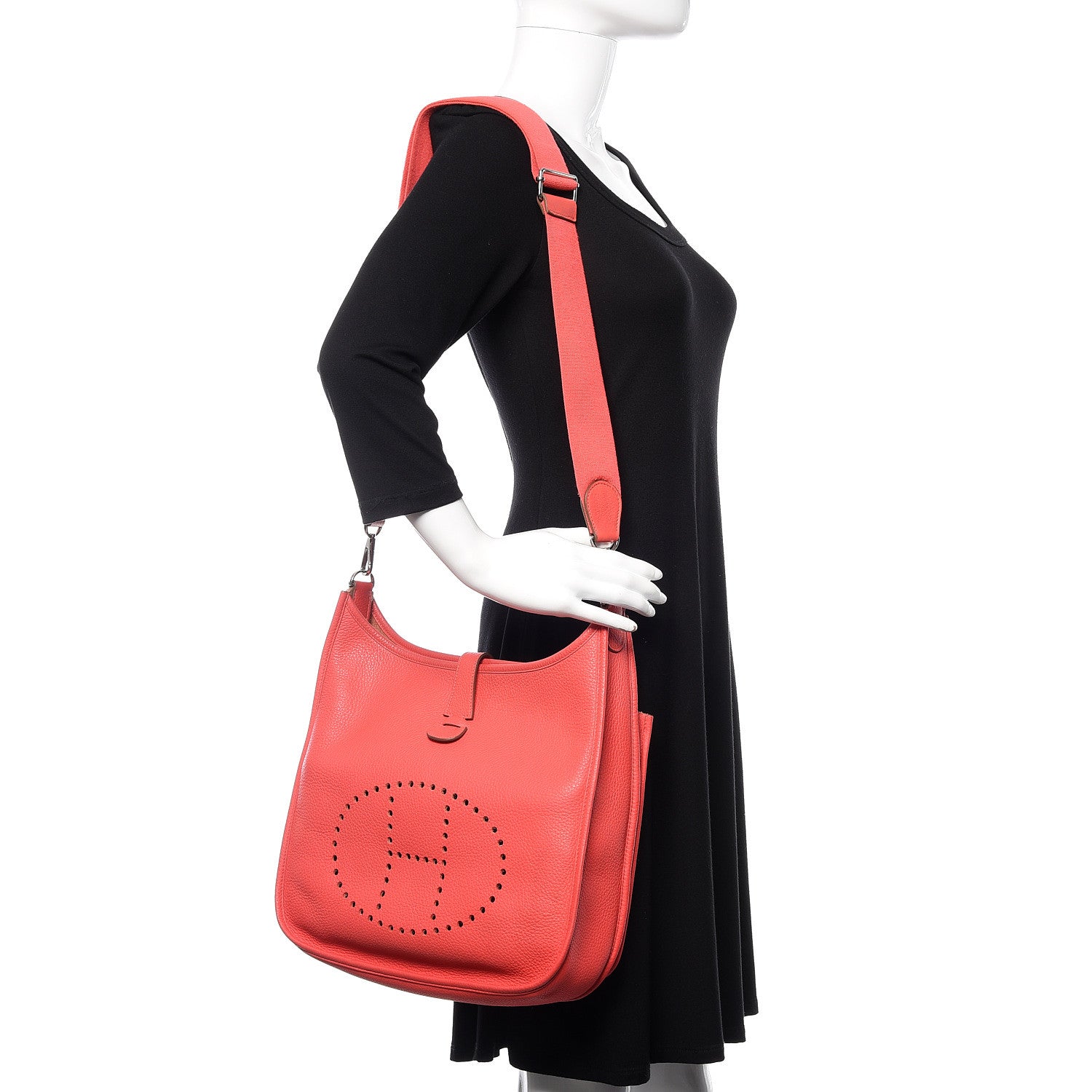 Hermes Taurillon Clemence Evelyne III PM Bougainvillea 2 of 11