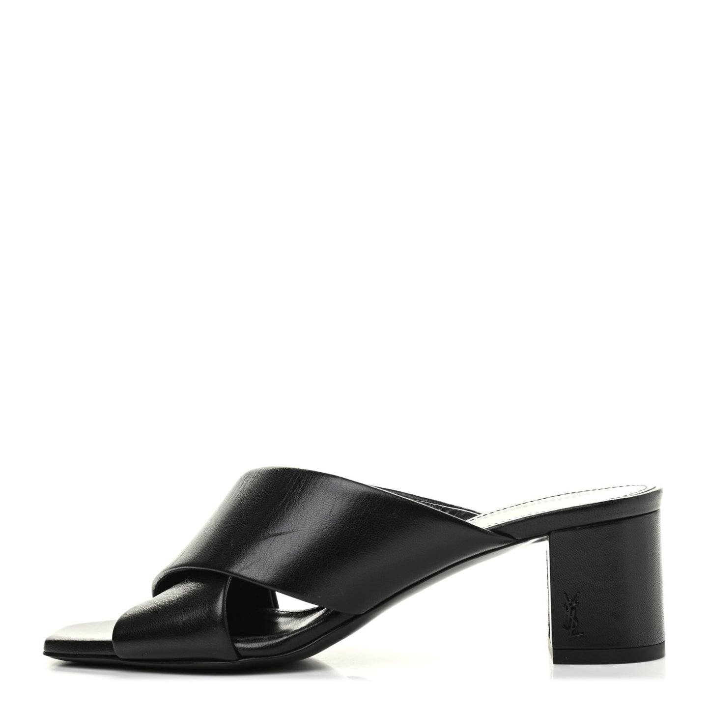 Calfskin LouLou Mule Sandals 36 Black
