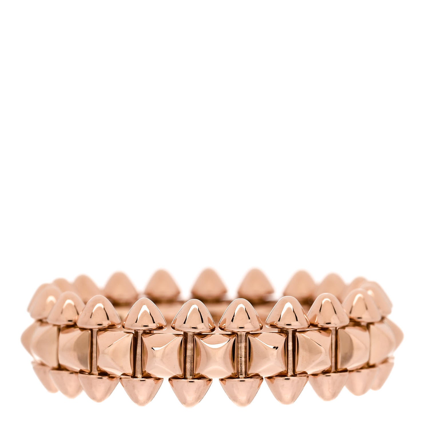 Cartier 18K Pink Gold SM Clash De Cartier Ring 50 5.25 1 of 5