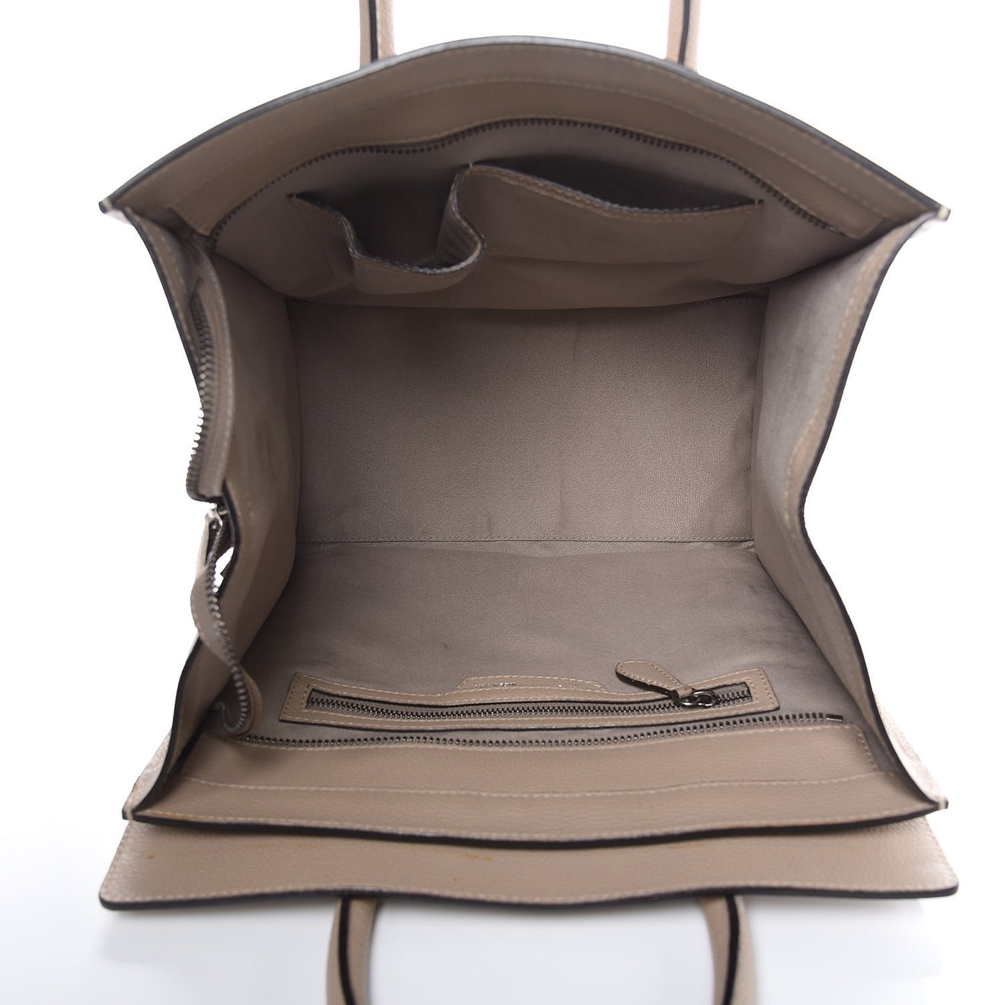 Drummed Calfskin Mini Luggage Dune