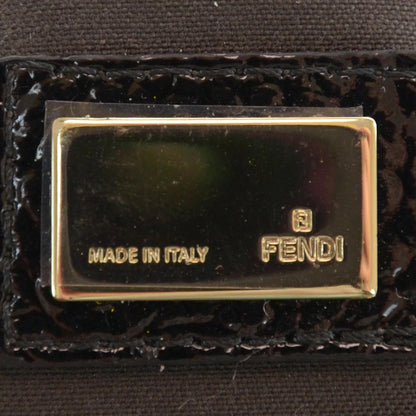 Fendi Wool Sequin Macro FF Diagonal Mini Mama Baguette 5 of 7