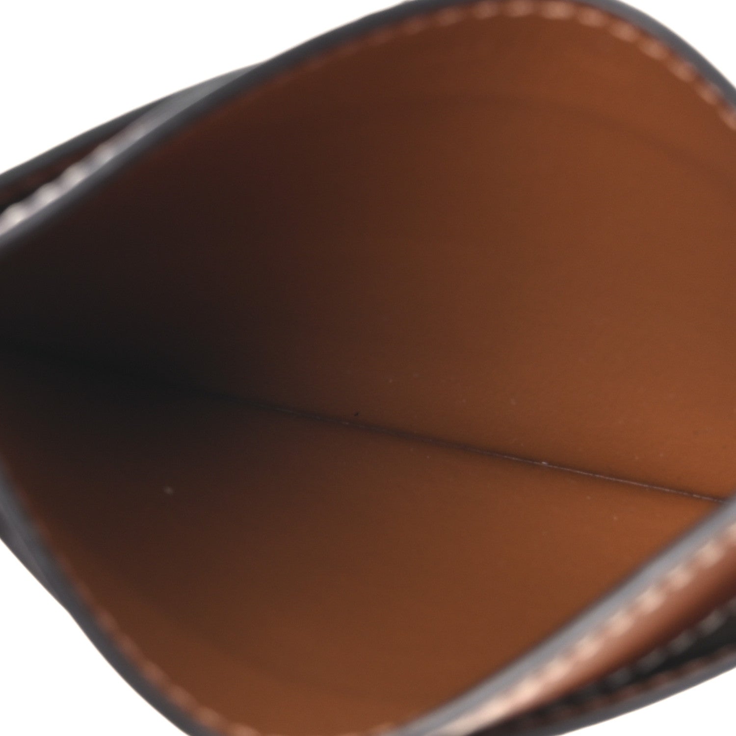 Celine Triomphe Canvas Card Holder Tan 5 of 6