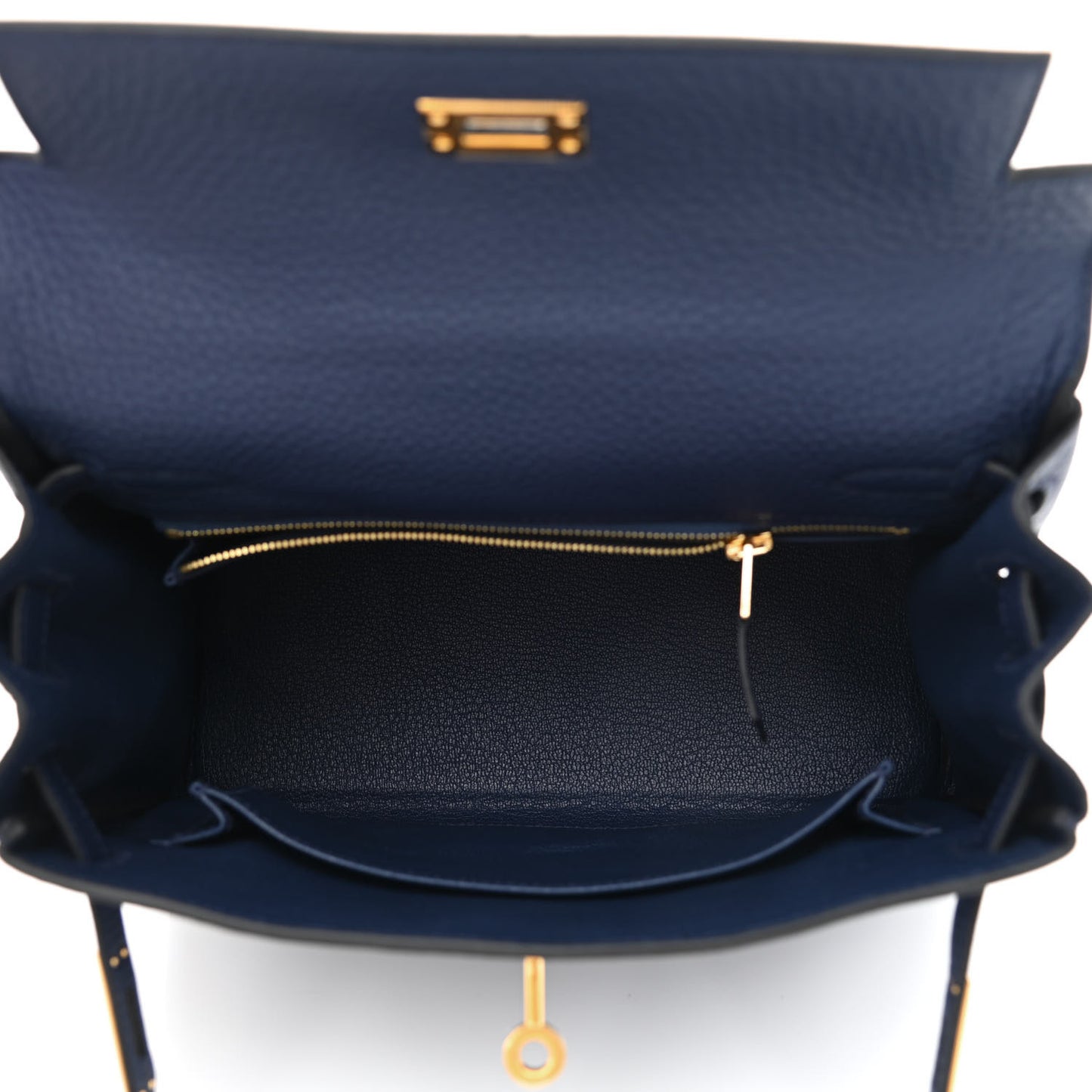 Togo Kelly Retourne 25 Bleu Saphir