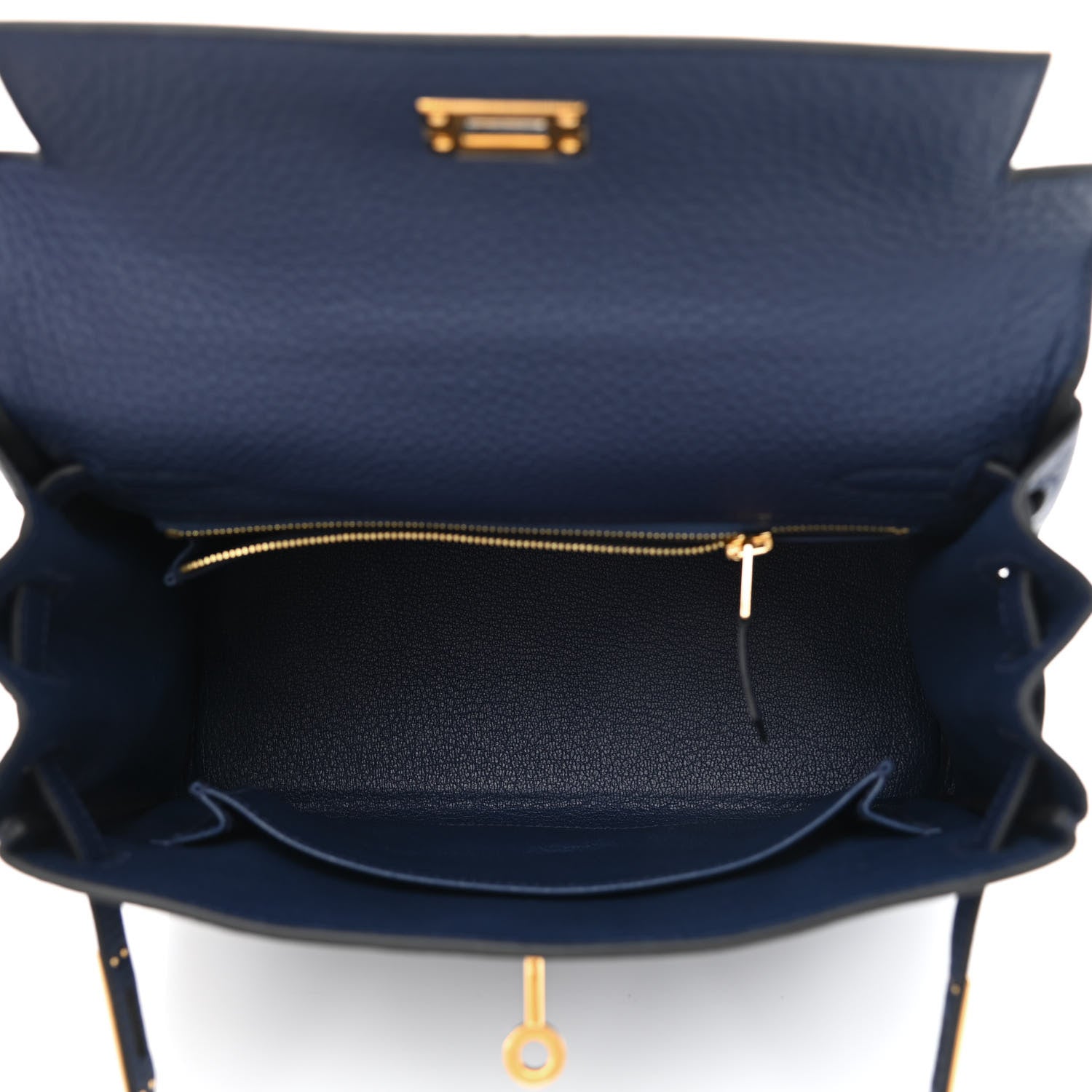 Hermes Togo Kelly Retourne 25 Bleu Saphir 5 of 11
