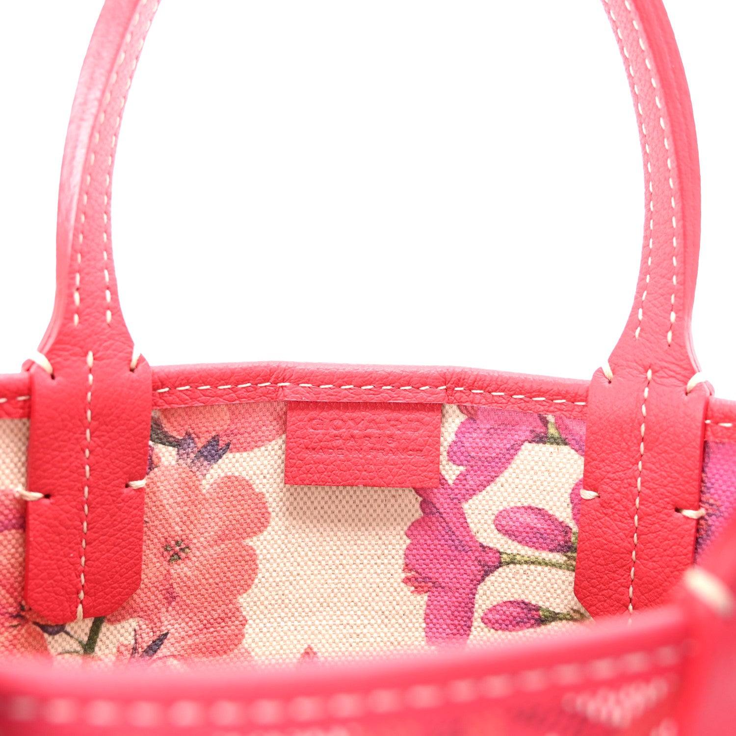 Goyard Goyardine Le Jardin Poitiers Tote PM Fuchsia 6 of 10