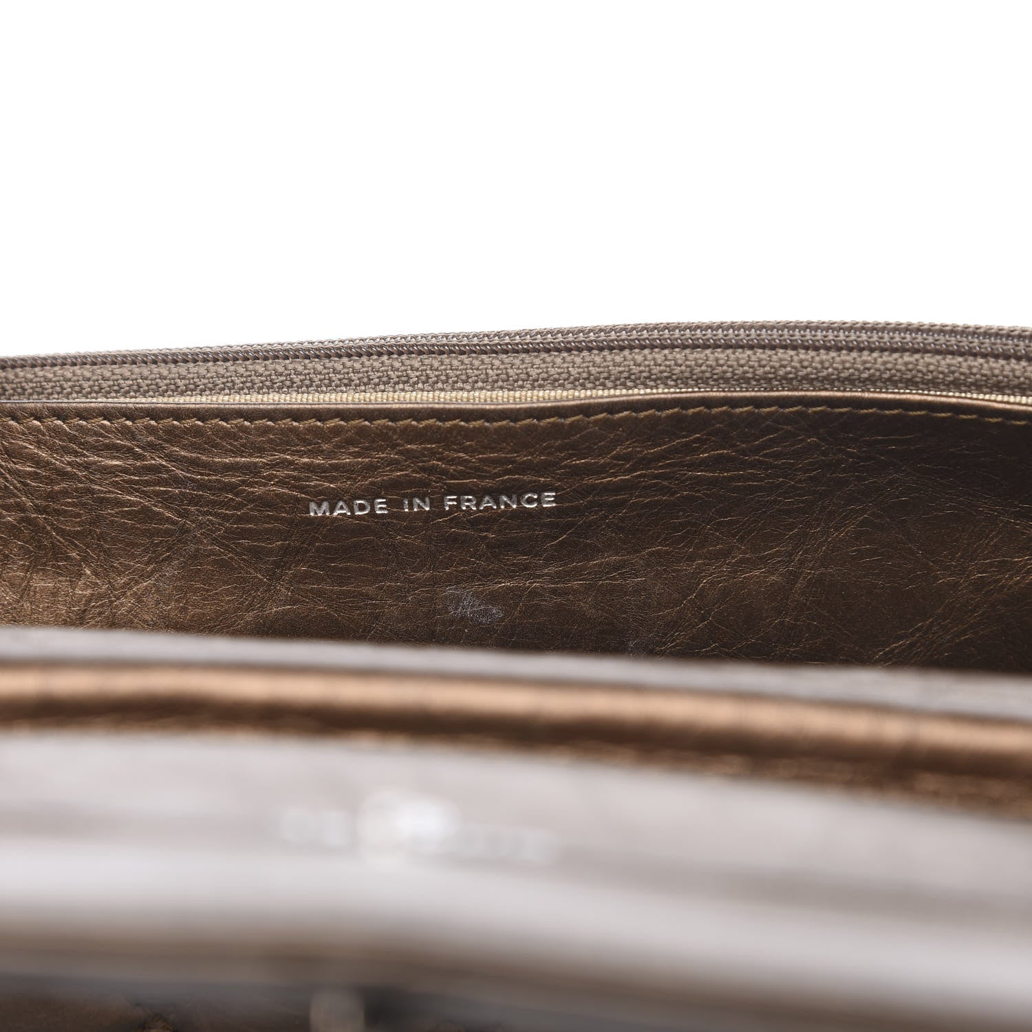 Chanel Metallic Aged Calfskin Quilted Reissue Wallet On Chain WOC Bronze 8 of 14