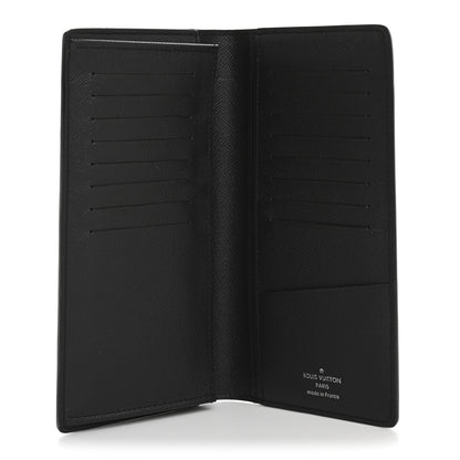 Louis Vuitton Taiga Brazza Wallet Black 5 of 8