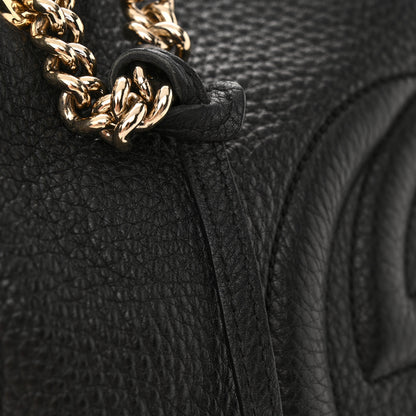 Gucci Pebbled Calfskin Medium Soho Chain Shoulder Bag Black 16 of 16
