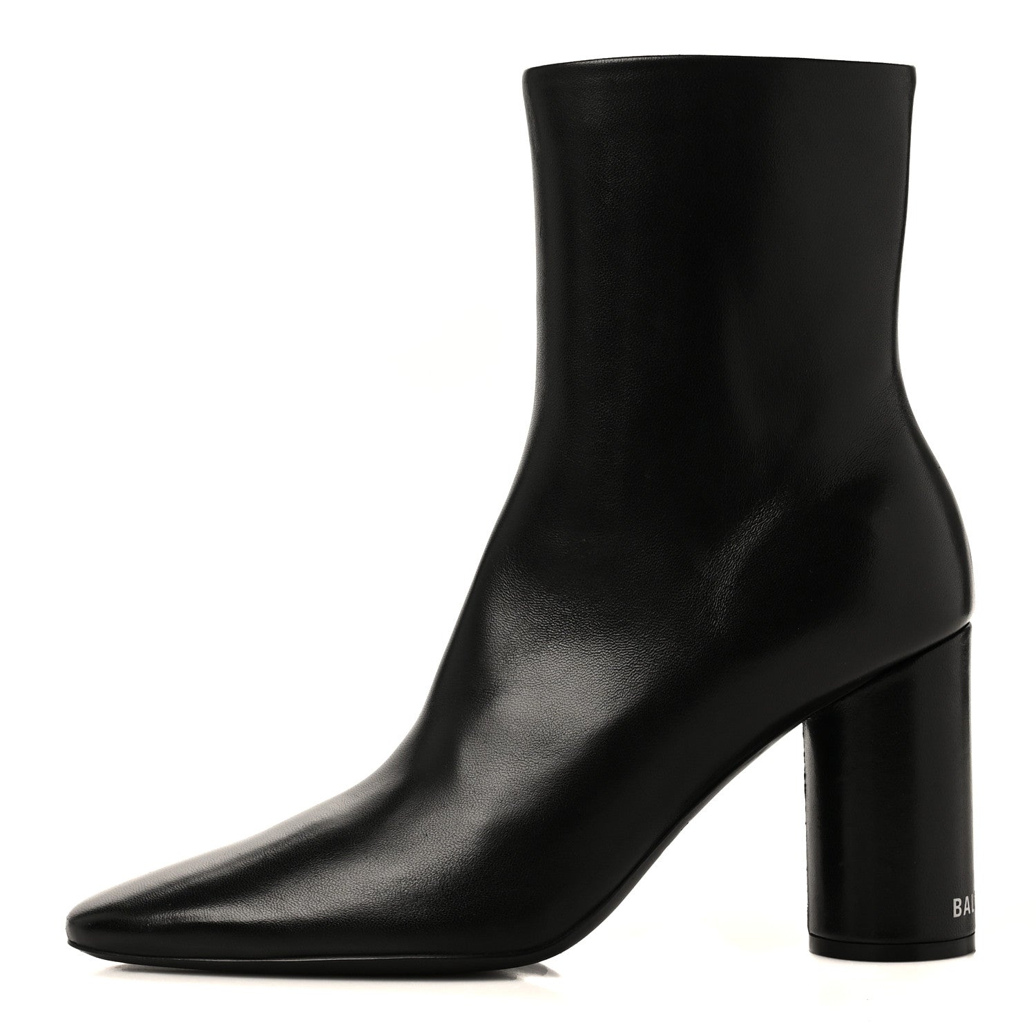 Balenciaga Shiny Sheepskin 20mm Oval Booties 35 Black 1 of 8