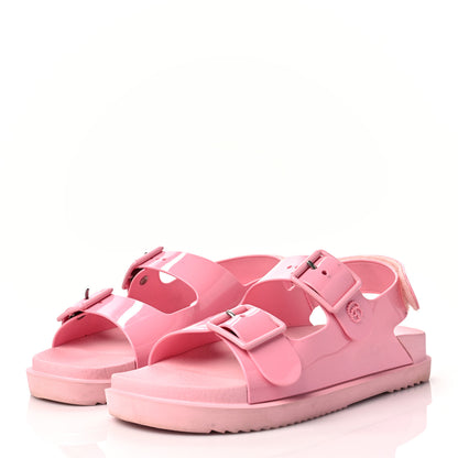 Gucci Rubber Mini Double G Womens Isla Dad Sandals 41 Wild Rose 3 of 9