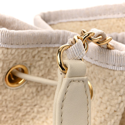 Chanel Lurex Boucle Deauville Drawstring Bucket Bag Ivory 11 of 11