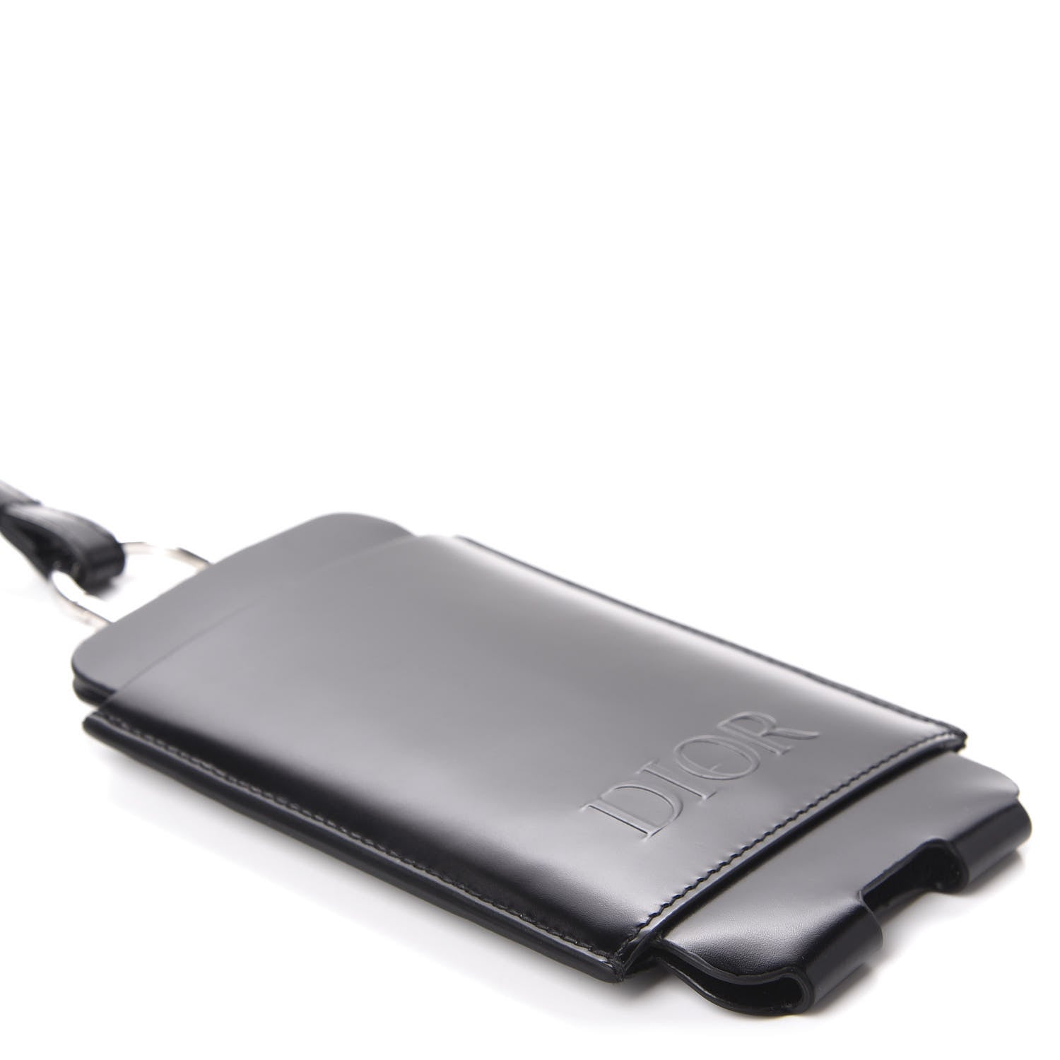 Christian Dior Smooth Calfskin Phone Card Holder Black 4 of 8