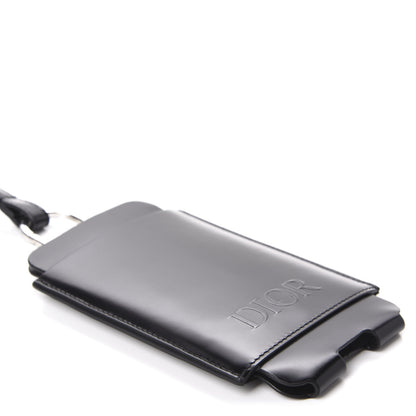 Christian Dior Smooth Calfskin Phone Card Holder Black 4 of 8