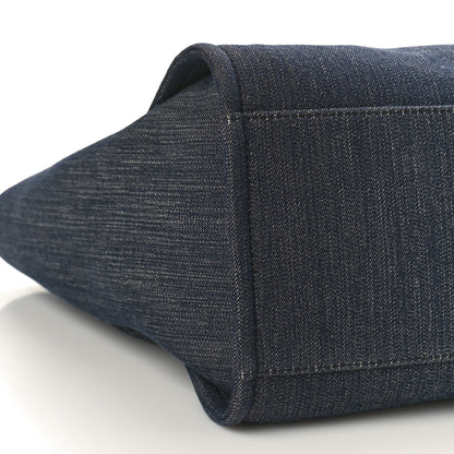 Chanel Denim Large Deauville Tote Dark Blue 8 of 10