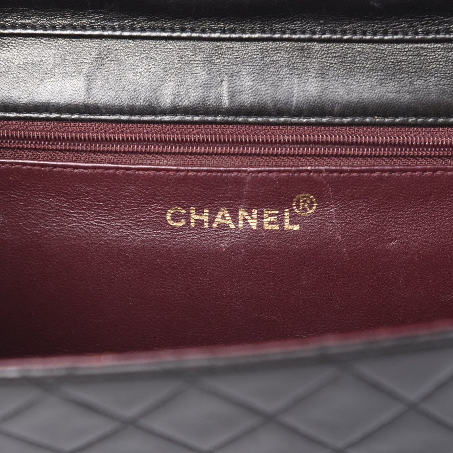 Lambskin Quilted Small Single Flap Black