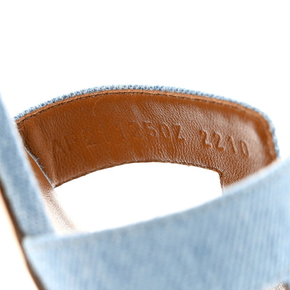 Hermes Denim Oasis Sandals 36 Bleu Clair 8 of 9