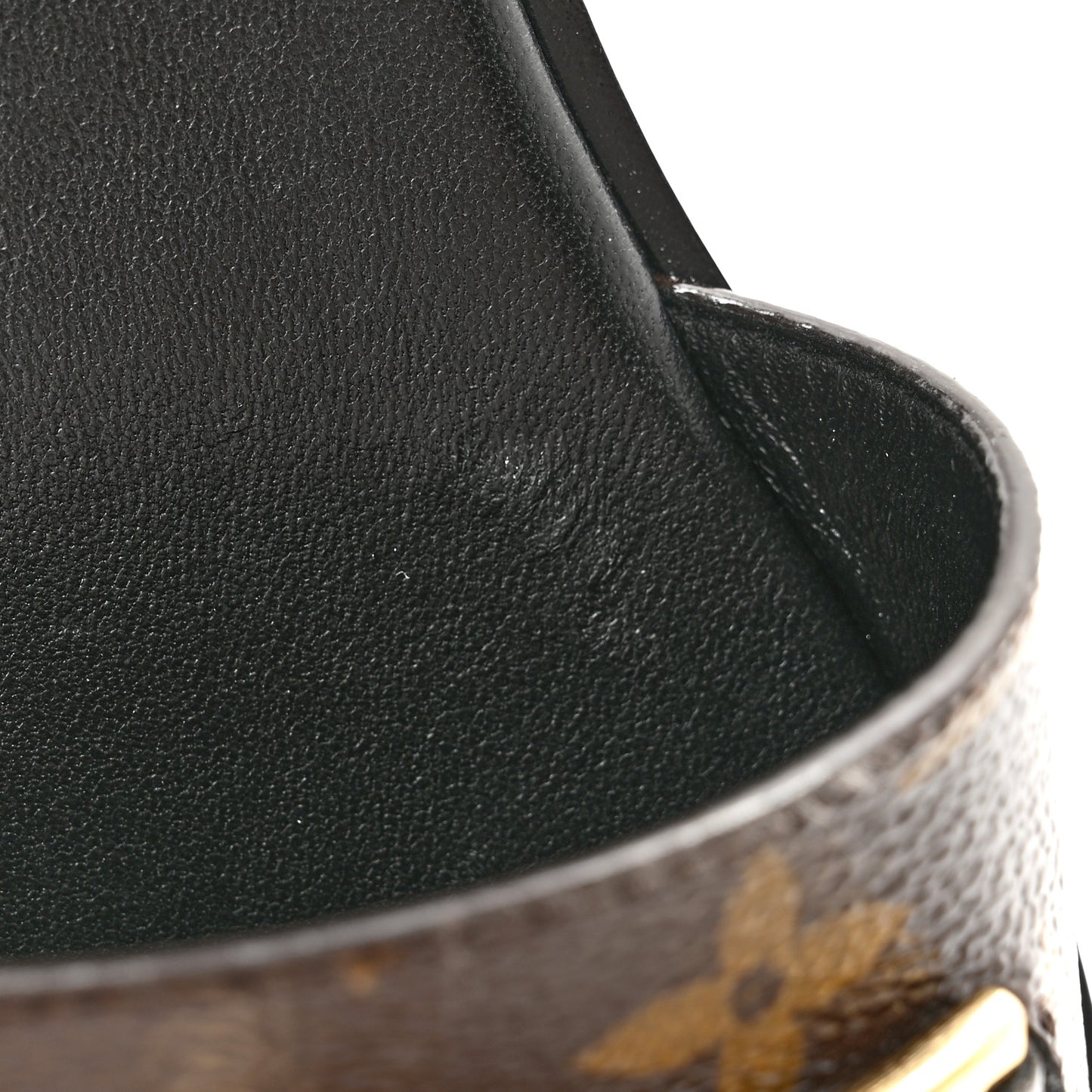 Patent Monogram Lock It Flat Mules 36.5