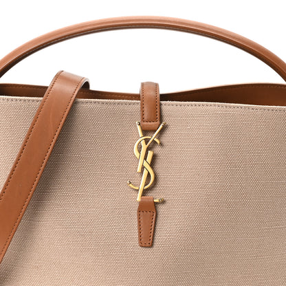 Saint Laurent Raffia Vegetable Le 37 Bucket Bag Naturel Brick 9 of 11