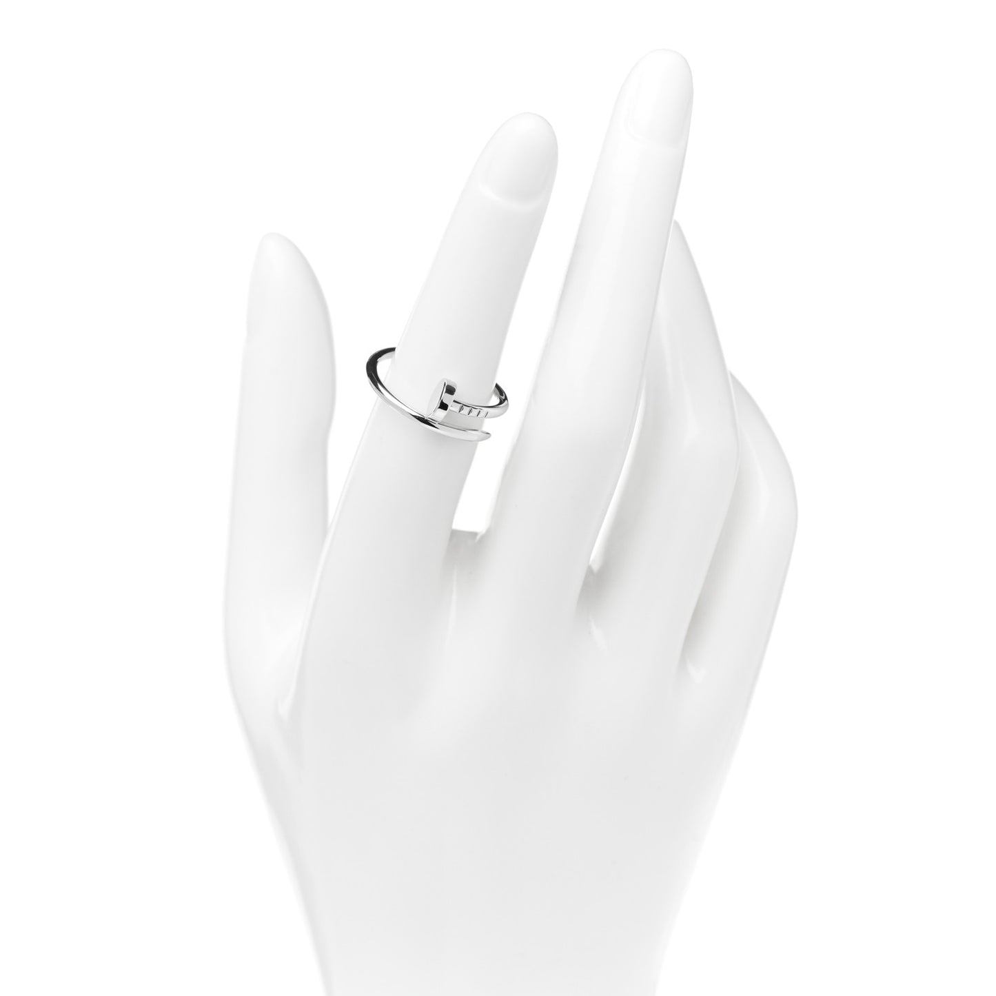 18K White Gold Small Juste Un Clou Ring 52 6