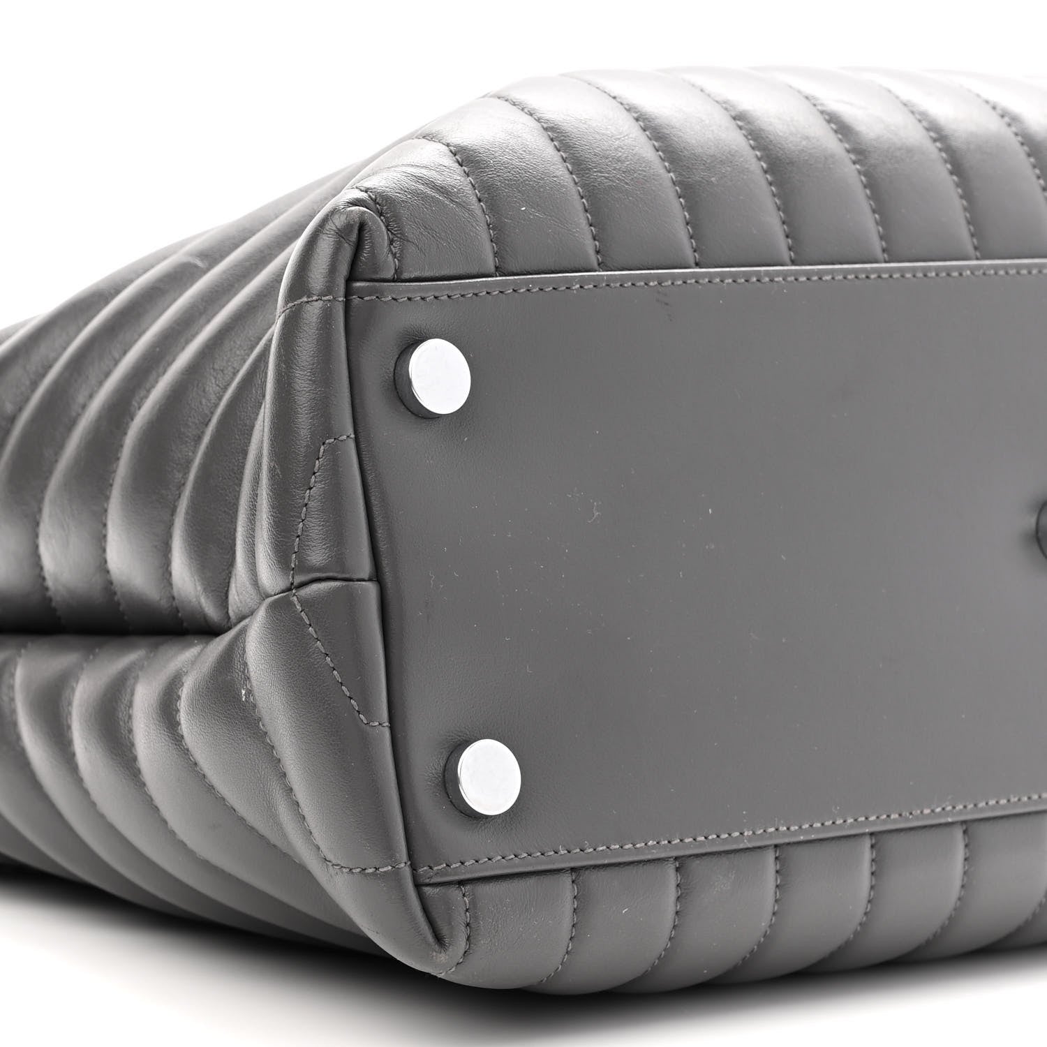 Saint Laurent Calfskin Y Quilted Monogram Large Loulou Shopper Storm 8 of 11