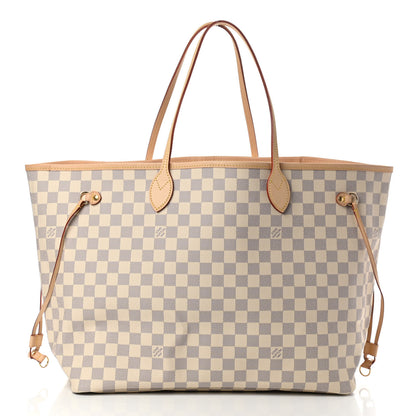 Louis Vuitton Damier Azur Neo Neverfull GM Rose Ballerine 3 of 9