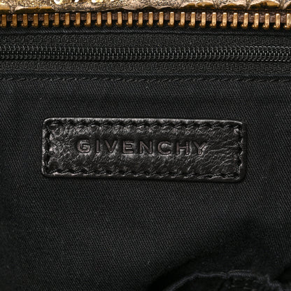 Givenchy Metallic Calfskin Crocodile Embossed Medium Pandora Gold 5 of 7