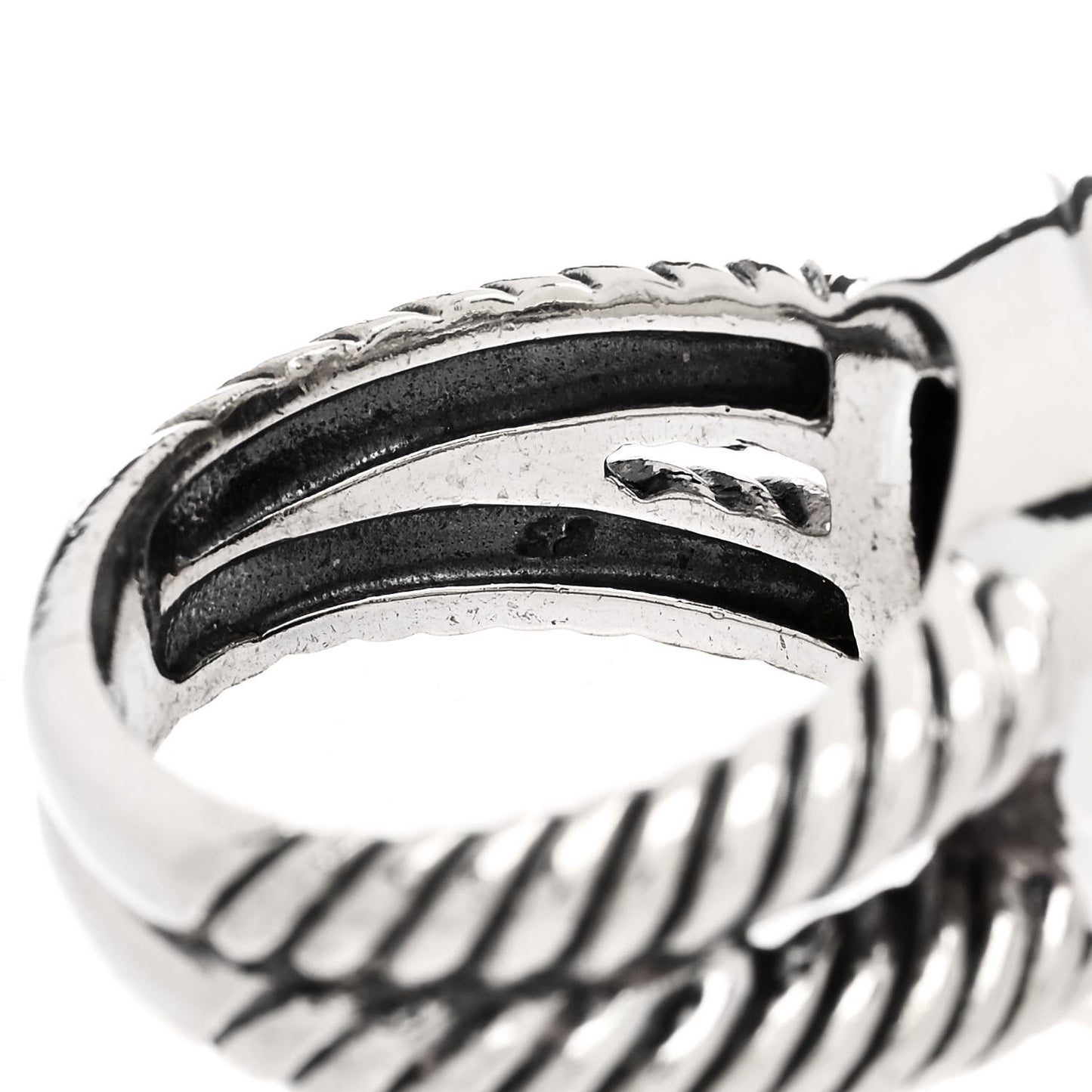 Sterling Silver Diamond Black Onyx 11mm Albion Ring 54 7