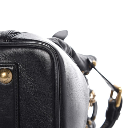 Louis Vuitton Lambskin Riveting Black 12 of 13