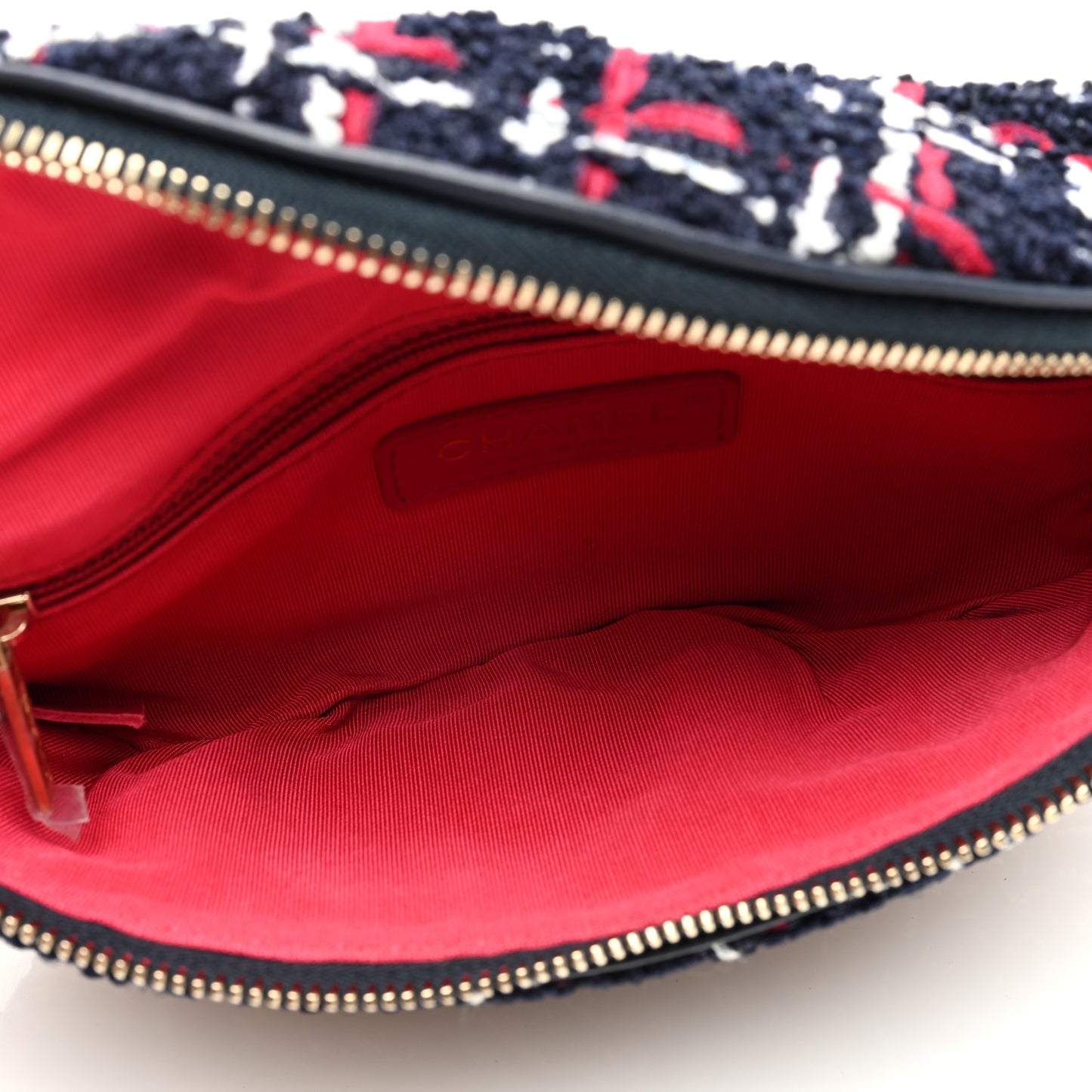 Tweed Quilted Chain 20s Signe Waist Bag Multicolor