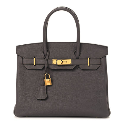 Hermes Togo BIRKIN 30 Etain 1 of 13