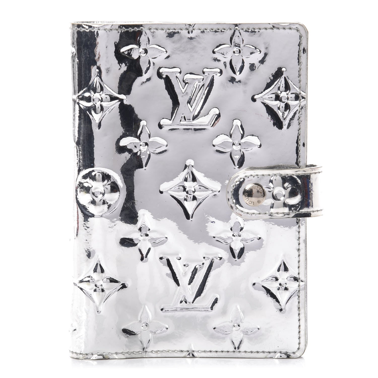 Louis Vuitton Monogram Miroir Small Ring Agenda Silver 1 of 12