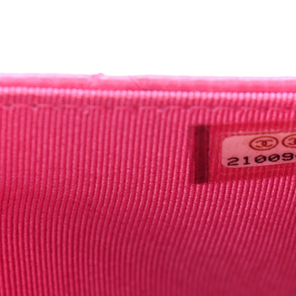 Chanel Caviar Quilted Wallet On Chain WOC Dark Pink 8 of 12