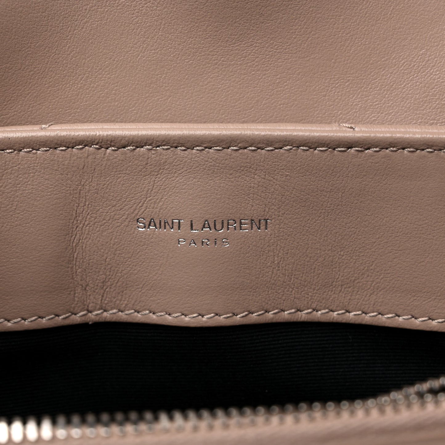 Calfskin Y Quilted Monogram Small Loulou Chain Satchel Dark Beige