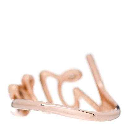 Tiffany 18K Rose Gold Diamond Paloma's Graffiti Love Ring 51 5.75 4 of 6