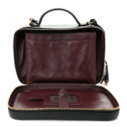 Chanel Caviar Quilted Large CC Filigree Vanity Case Black 7 of 12