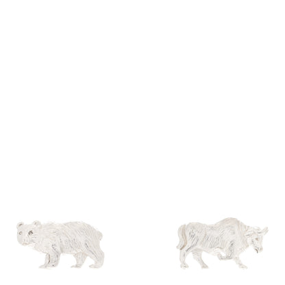 Tiffany Sterling Silver Bear And Bull Cufflinks 1 of 4