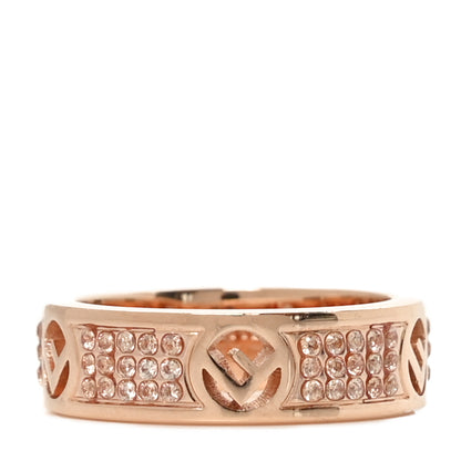 Fendi Metal Crystal F is Fendi Ring M Rose Gold 1 of 6