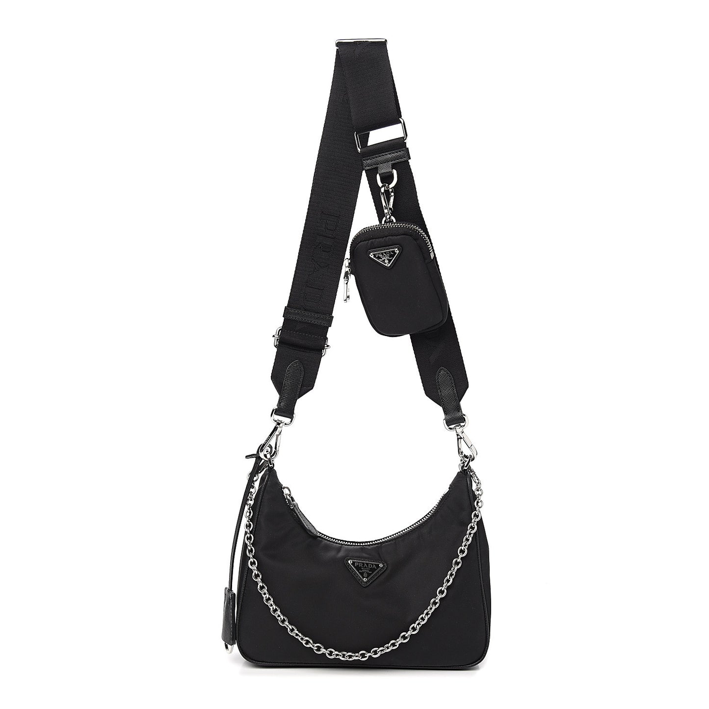 Nylon Re-Edition 2005 Shoulder Bag Black